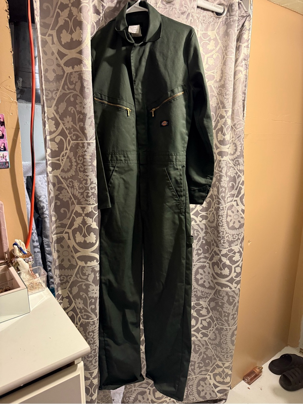 Dickies Men's Dark Green Cargo Coverall Pants